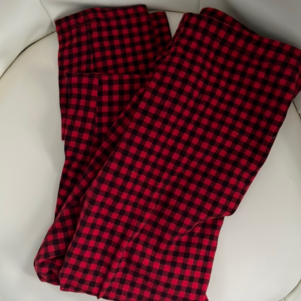 Red and black leggings